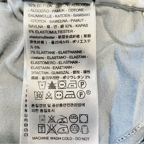 Levi’s 711 Distressed Skinny Jeans with Raw Hem in Blue Wash Women’s 26 - Picture 8 of 8